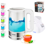 MS 1301 vit Glasvattenkokare 1,7 l med temperaturreglering.