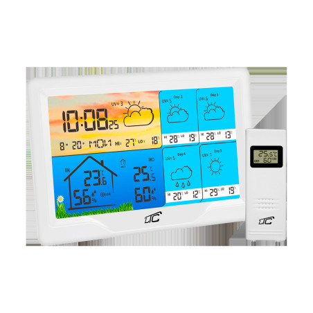 Väderstationen SMART med färgskärm vit TYUA LXSTP08BS