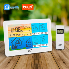 Väderstationen SMART med färgskärm vit TYUA LXSTP08BS