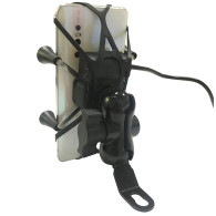 AP14C Motorcykel telefonhållare USB