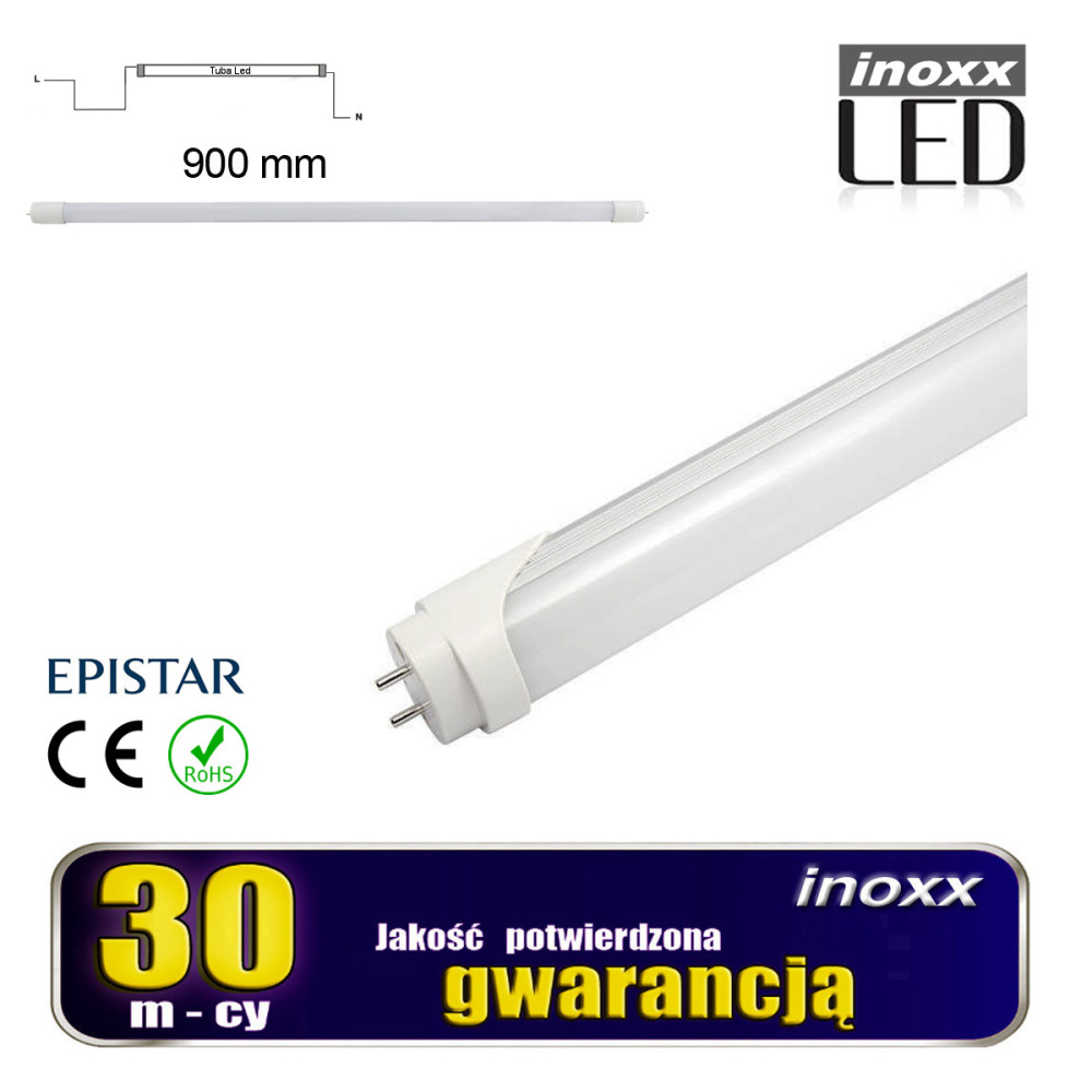 LED-lampa 90 cm 14 W 6000 K T8 kallt ljus