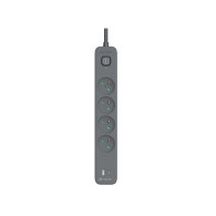 Listwa zasilająca antyprzepięciowa TRACER Power Line+ mobile ready 1.5 m (4 gniazda + 1x USB A+ 1x Type C, PD18W)