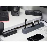 Strömförsörjningslist TRACER Power Line+ mobile ready 1,5 m (4 uttag + 1x USB A + 1x Typ C, PD18W)