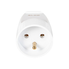 98-107- Uttag gn-161 för enkel jordning, vit