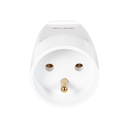 98-107- Uttag gn-161 för enkel jordning, vit