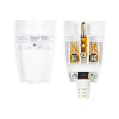 98-107- Uttag gn-161 för enkel jordning, vit