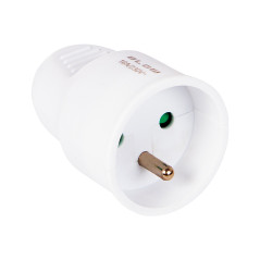 98-109- Uttag gn-171 för enkel jordning vit