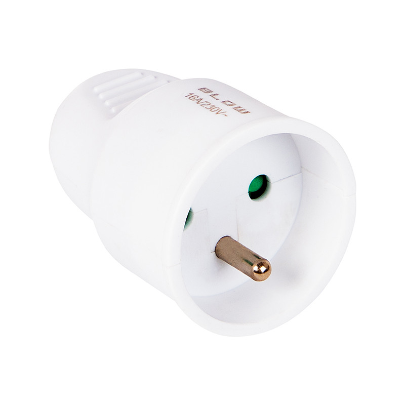 98-109- Uttag gn-171 för enkel jordning vit