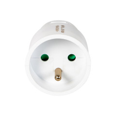 98-109- Uttag gn-171 för enkel jordning vit