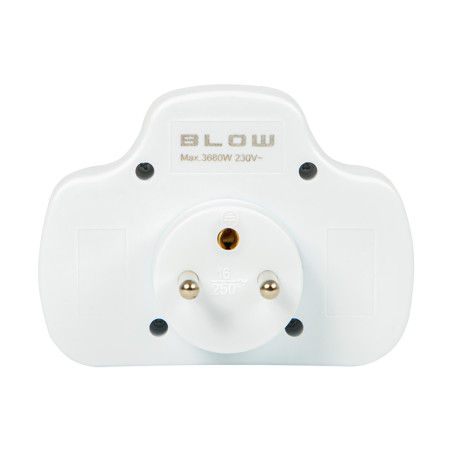 98-608- Grenuttag r-12ws med 3 uttag och strömbrytare