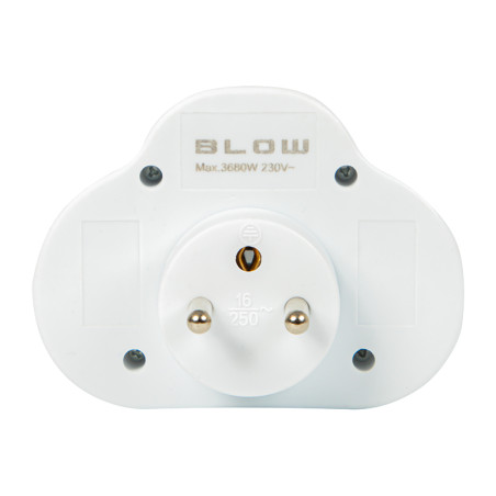 98-609- Förgreningsdosa r-270ws med 2 uttag och strömbrytare