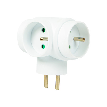 98-605 - Grenuttag R-31 med 3 uttag och jordning