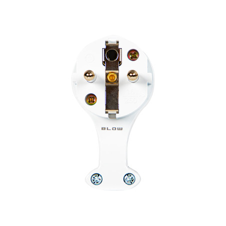 98-151- Stickkontakt wt-16z pr vinklad vit med öra