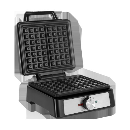 Våffeljärn TEESA, 2 våfflor, 1600W, rostfritt stål, effektreglering