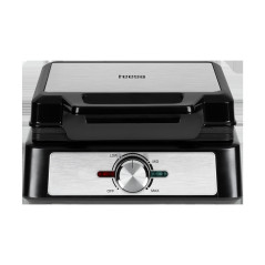 Våffeljärn TEESA, 2 våfflor, 1600W, rostfritt stål, effektreglering