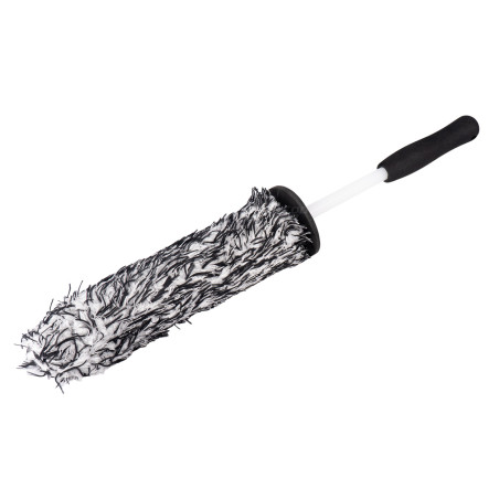 Borste för rengöring av fälgar och navkapslar, 44 cm detaljeringsborste med mikrofiber amio-04025