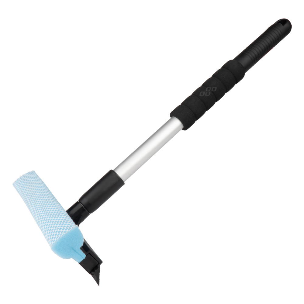 Fönsterputsare med teleskopiskt aluminiumhandtag 46/70 cm + vattenavdragare för fönster och speglar amio-03854