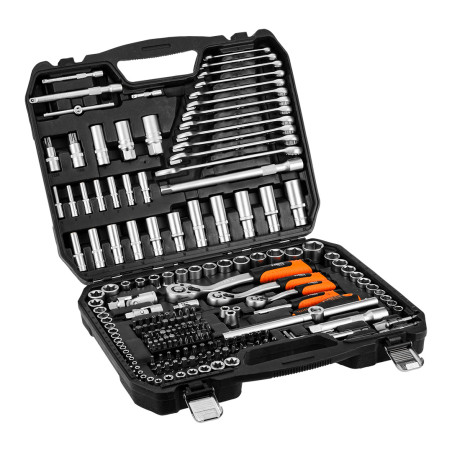Nyckelset med 220 delar 1/2', 3/8', 1/4' | HandlaSmidigt.se