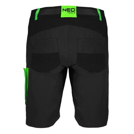 Korta premiumshorts, 4-vägsstretch, svarta, storlek XS.