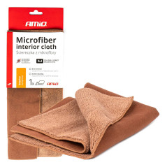 Mikrofiberduk 2-i-1 för rengöring av bilinteriör och skärmar 30x30 cm 500g amio-03982
