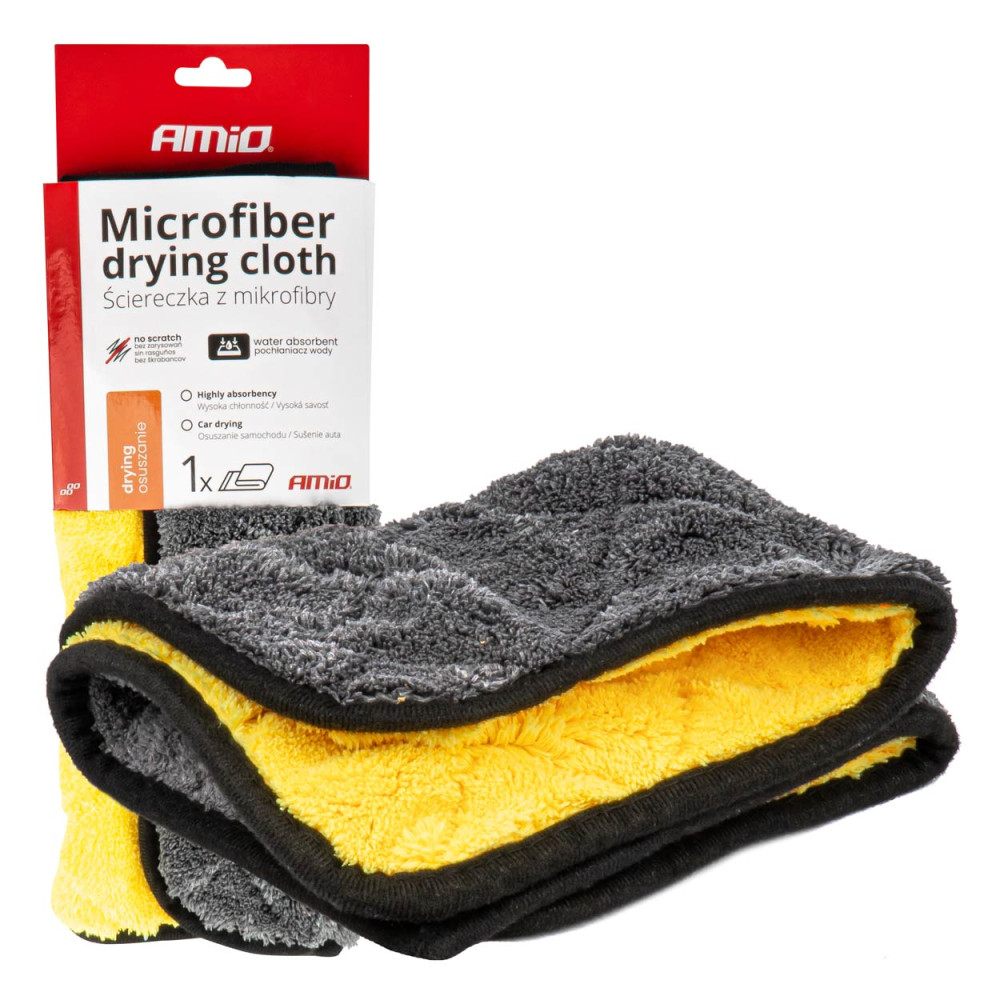 Mikrofiber handduk för att torka bilen 40x30 cm 800g amio-03980