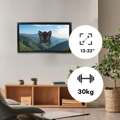 Fäste för TV eller monitor Maclean, max. VESA 100x100, 13-32 tum, 30 kg, svart, MC-416 | HandlaSmidigt.se