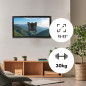 Fäste för TV eller monitor Maclean, max. VESA 100x100, 13-32 tum, 30 kg, svart, MC-416