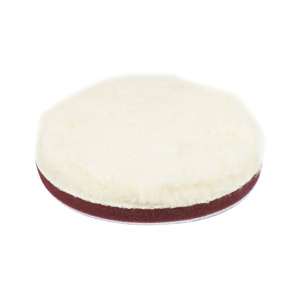 Polsk poleringsdyna i ullpäls poleringsduk, soft mjuk med kardborreband 125 mm amio-03704 Polsk poleringsdyna i ullpäls poleringsduk, soft mjuk med kardborreband 125 mm amio-03704