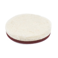Poleringsdyna i ull, poleringsmedel, medium, kardborre 125 mm amio-03705
