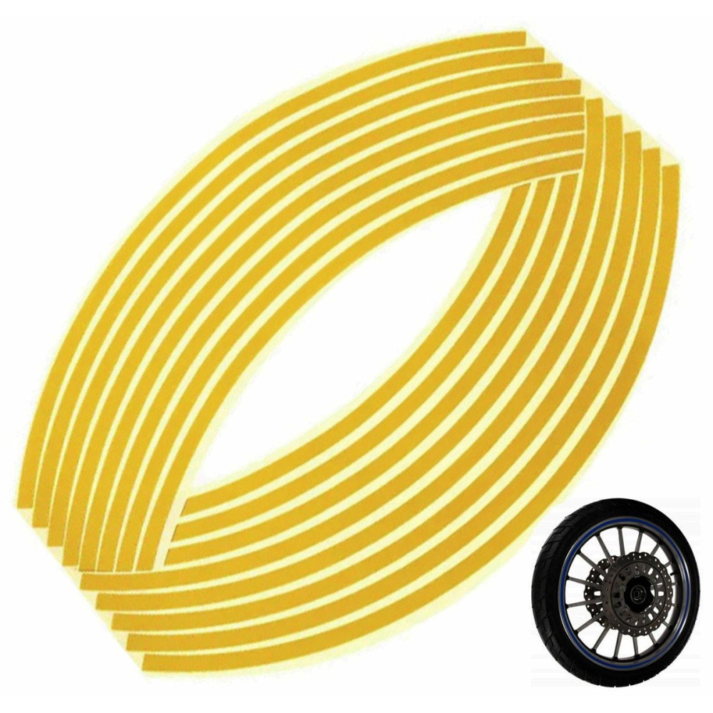 AG555D Naklejki odblaskowe na koła yellow AG555D Naklejki odblaskowe na koła yellow
