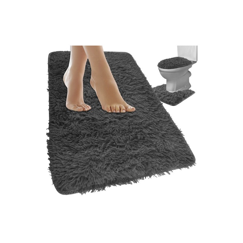 Badrumsmatta - set - grå Ruhhy 24353