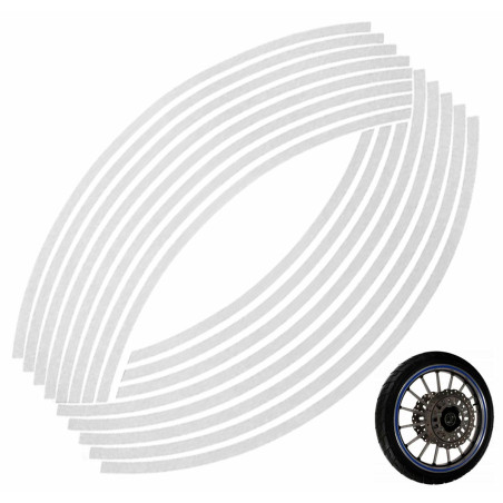 AG555E Reflekterande hjulklistermärken silver