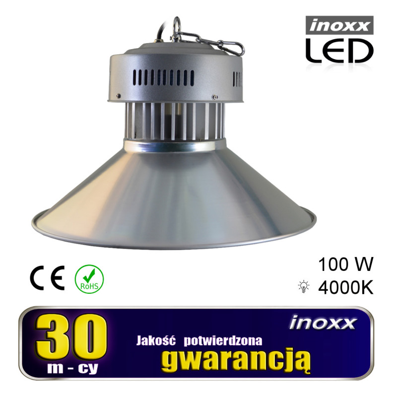 Industriell LED-lampa 100W High Bay COB 4000K neutral 10 000lm