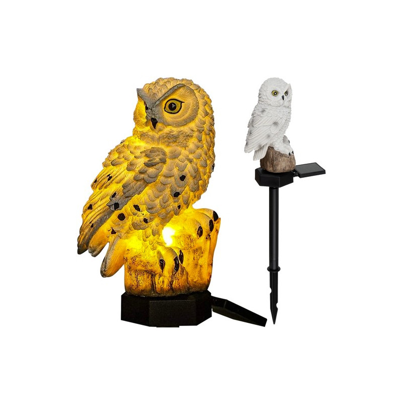 Trädgårdssolcellslampa - uggla Gardlov 23847