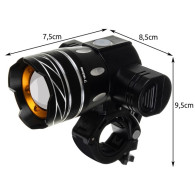Cykellykta T6 USB + bakljus 23681