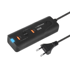 EZC109 Esperanza nätadapter 60w 2x usb-c pd 30w / 2x usb-a qc 3.0 18w | HandlaSmidigt.se
