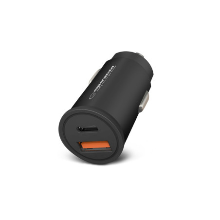 EZC111K Esperanza billaddare 20w usb-c pd 20w / usb-a qc 3.0 18w | HandlaSmidigt.se