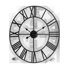 Aluminium stor väggklocka 60 cm