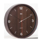 Väggklocka 30 cm mörkbrun