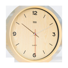 Väggklocka 30 cm ljusbrun