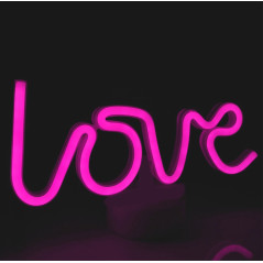 ZD79B Neon LED-skylt med texten 'kärlek'