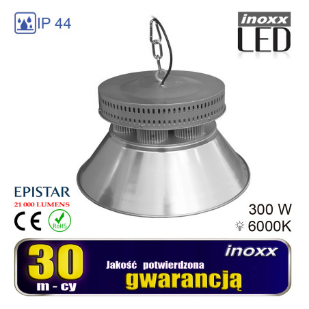 Industriell LED-lampa 300W high bay COB 27 000lm 6000K kallt