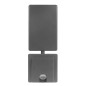 LED-lampa Maclean, grå färg, 10W, IP65, 700lm, neutral vit färgtemperatur (4000K) MCE514 GR
