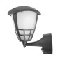 Vägglampa 1xE27 med sensor från Maclean, infraröd sensor, maxbelastning 60W, IP65, grå färg, MCE518 GR.