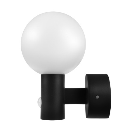 LED-lampa med rörelsesensor från Maclean, PIR-rörelsessensor, svart färg, 15W, IP65, 1600lm, neutral vit färg (4000K) MCE515 B