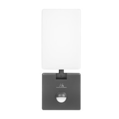 LED-lampa med rörelsesensor från Maclean, PIR-rörelsessensor, grå färg, 10W, IP65, 800lm, neutral vit färgtemperatur (4000K) MCE