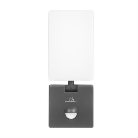 LED-lampa med rörelsesensor från Maclean, PIR-rörelsessensor, grå färg, 10W, IP65, 800lm, neutral vit färgtemperatur (4000K) MCE