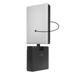 LED-lampa Maclean, svart färg, 10W, IP65, 700lm, neutral vit färg (4000K) MCE514 B | HandlaSmidigt.se