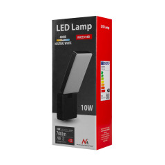 LED-lampa Maclean, svart färg, 10W, IP65, 700lm, neutral vit färg (4000K) MCE514 B | HandlaSmidigt.se
