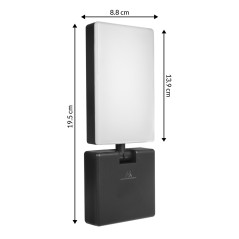 LED-lampa Maclean, svart färg, 10W, IP65, 700lm, neutral vit färg (4000K) MCE514 B | HandlaSmidigt.se